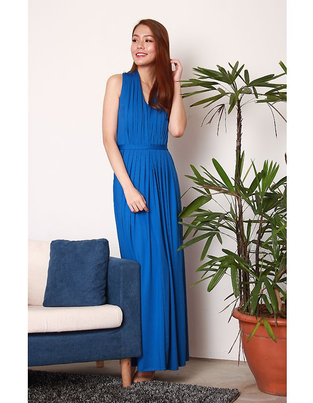 Marilyn Maxi Dress in Royal Blue